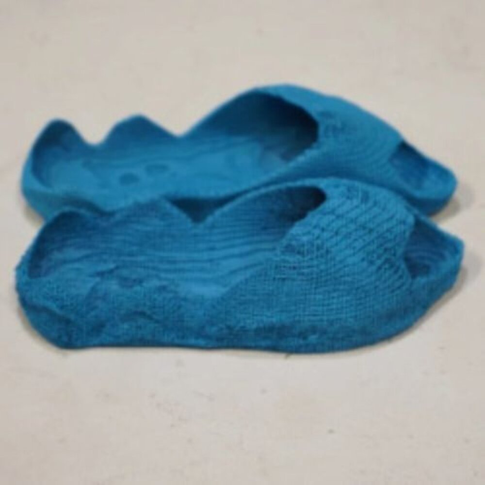 YoungSponge blue wave slides fully 3d printed sandals